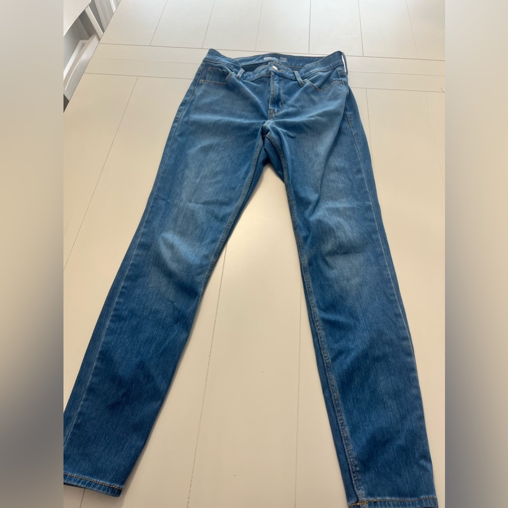 Old navy blue jeans